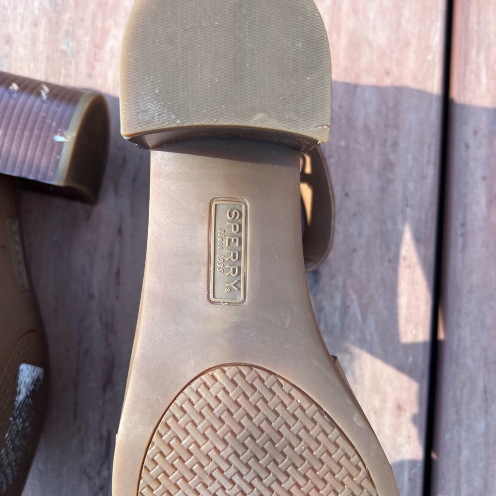Sperry Women's Adelia York Heeled Sandal - Brown - Size 8.5 - Picture 6 of 6